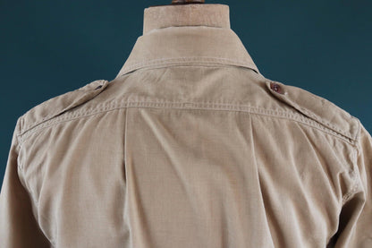 Vintage 1940s British army cotton Aertex shirt - original WW2 - 44” chest