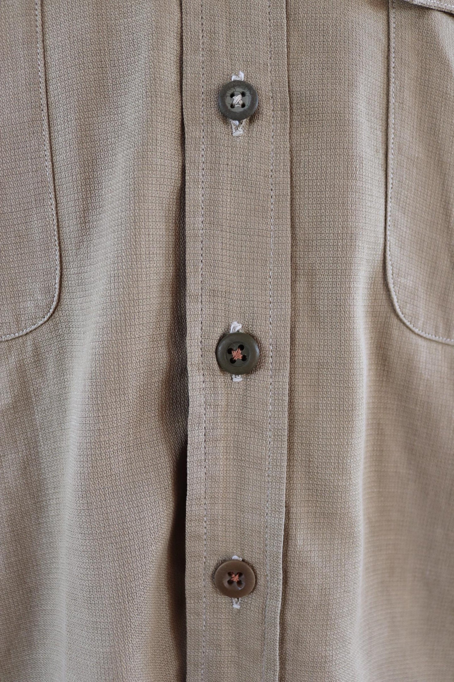 Vintage 1940s British army cotton Aertex shirt - original WW2 - 44” chest