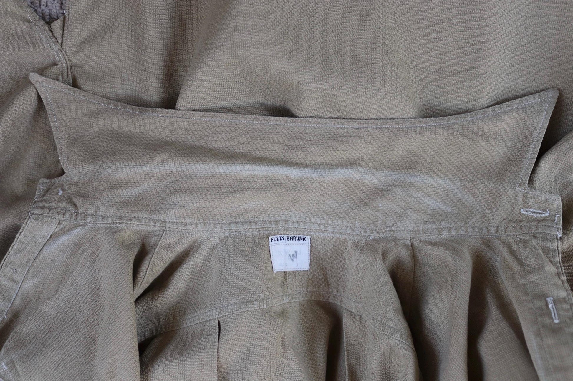 Vintage 1940s British army cotton Aertex shirt - original WW2 - 44” chest