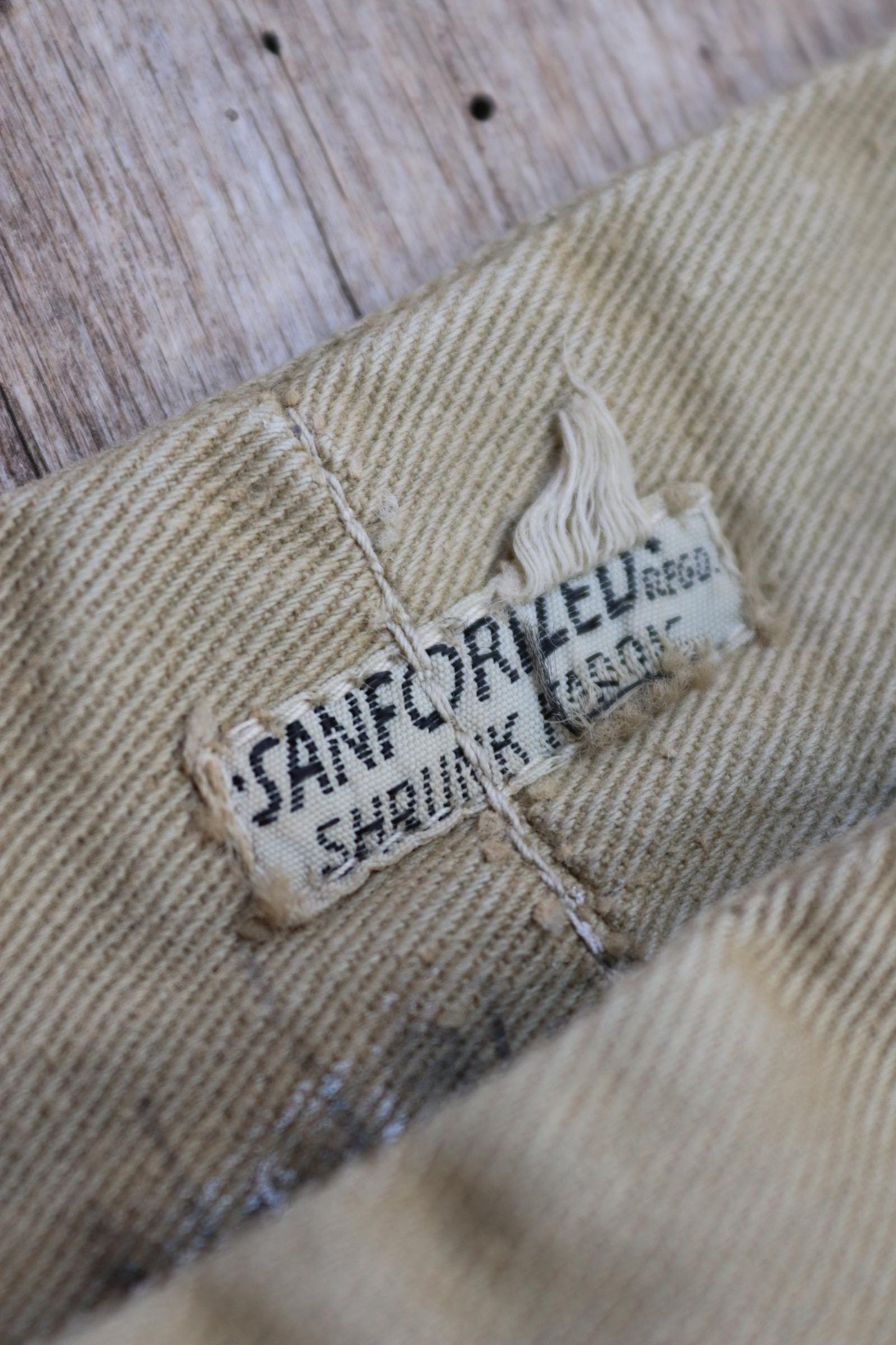 Vintage 1950s British army chinos - military trousers - pleated pants - 33" x 33"