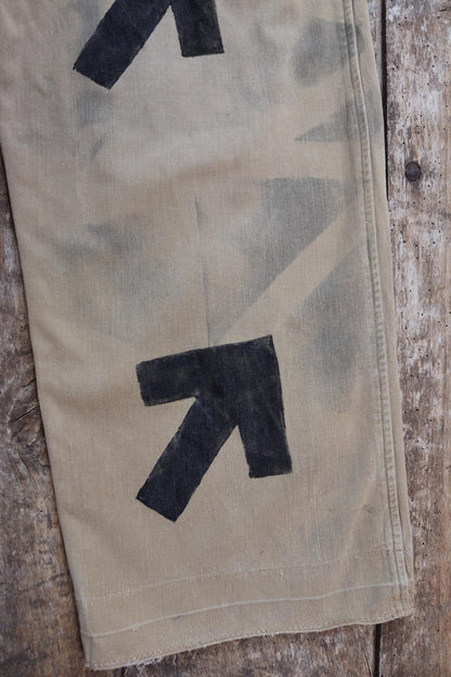 Vintage 1960s British army Gurkha trousers - military pleated pants - 33" x 28"