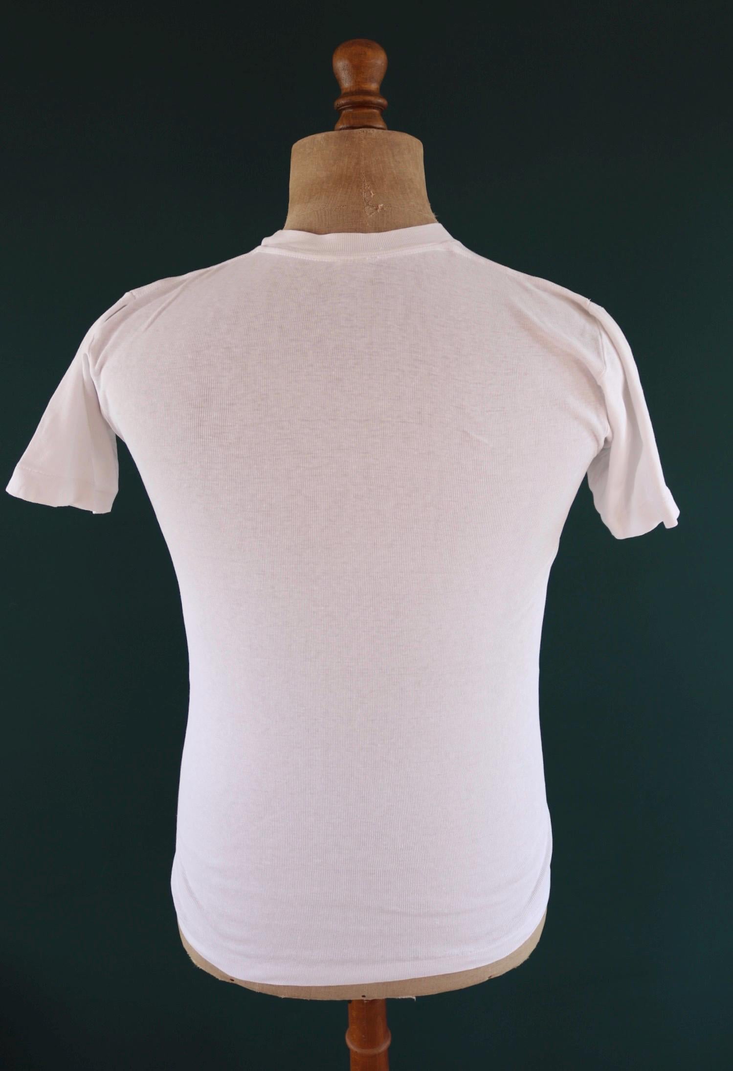 Vintage 1970s blank t shirt - plain white tee - 32” 34” 36” chest