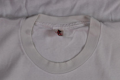 Vintage 1970s blank t shirt - plain white tee - 32” 34” 36” chest
