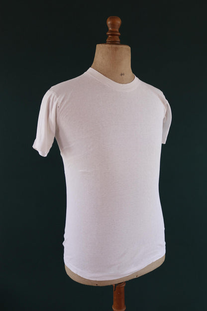 Vintage 1970s blank t shirt - plain white tee - 32” 34” 36” chest
