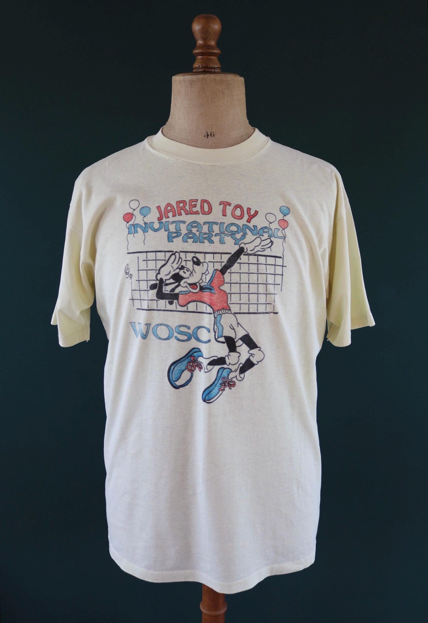 Vintage 1990s graphic t shirt - single stitch tee - made in USA - 45" chest