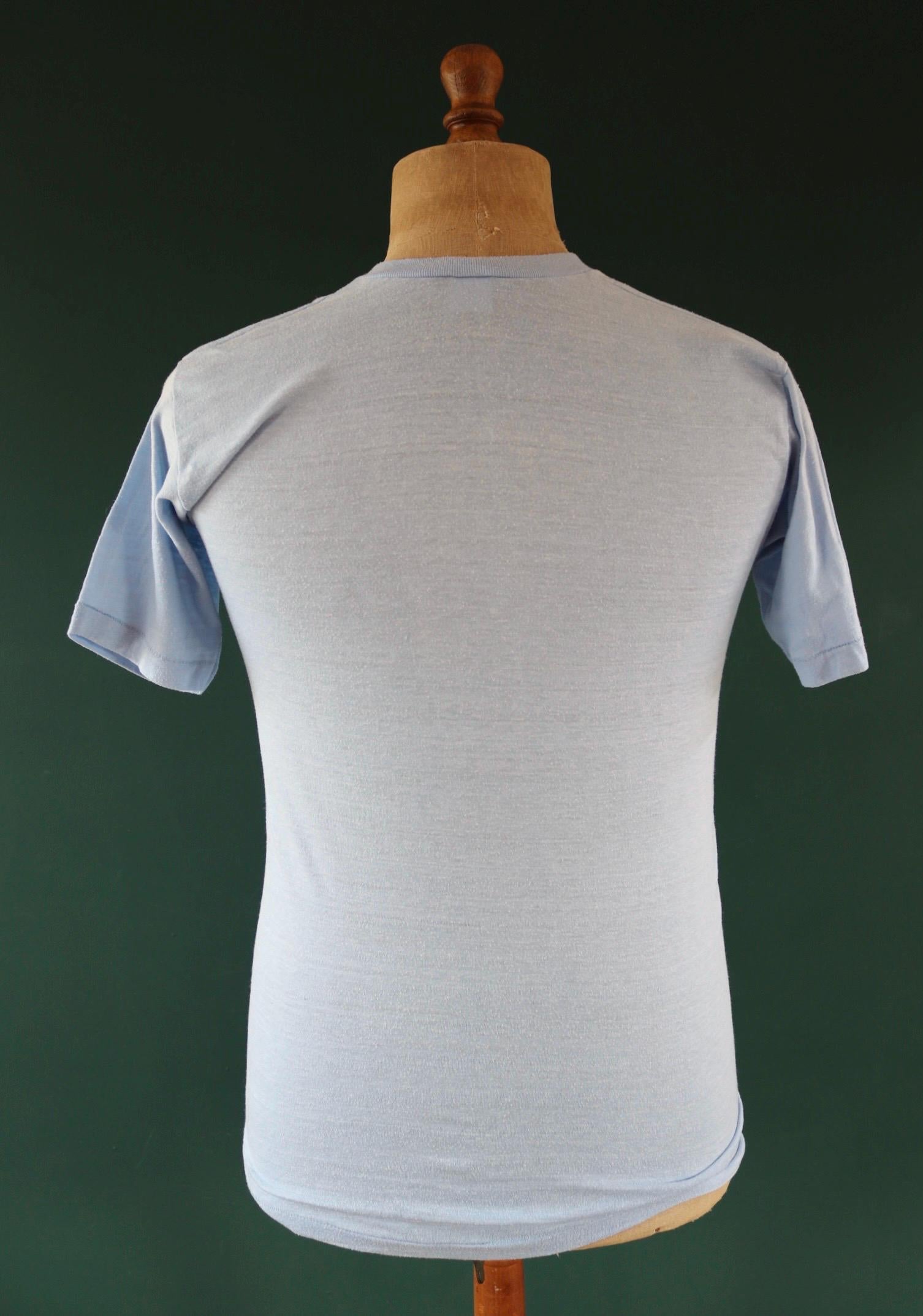 Vintage 1970s Greek letters sorority t shirt - single stitch tee - 36” chest