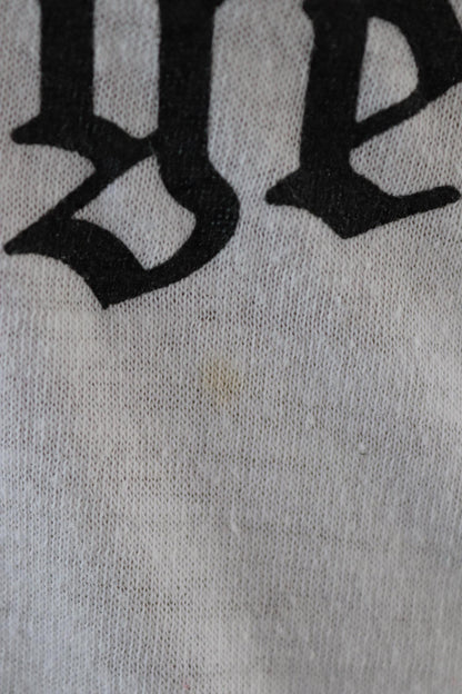 Vintage 1970s skull ringer t shirt - Russell Athletic - pirate tee - 36” chest