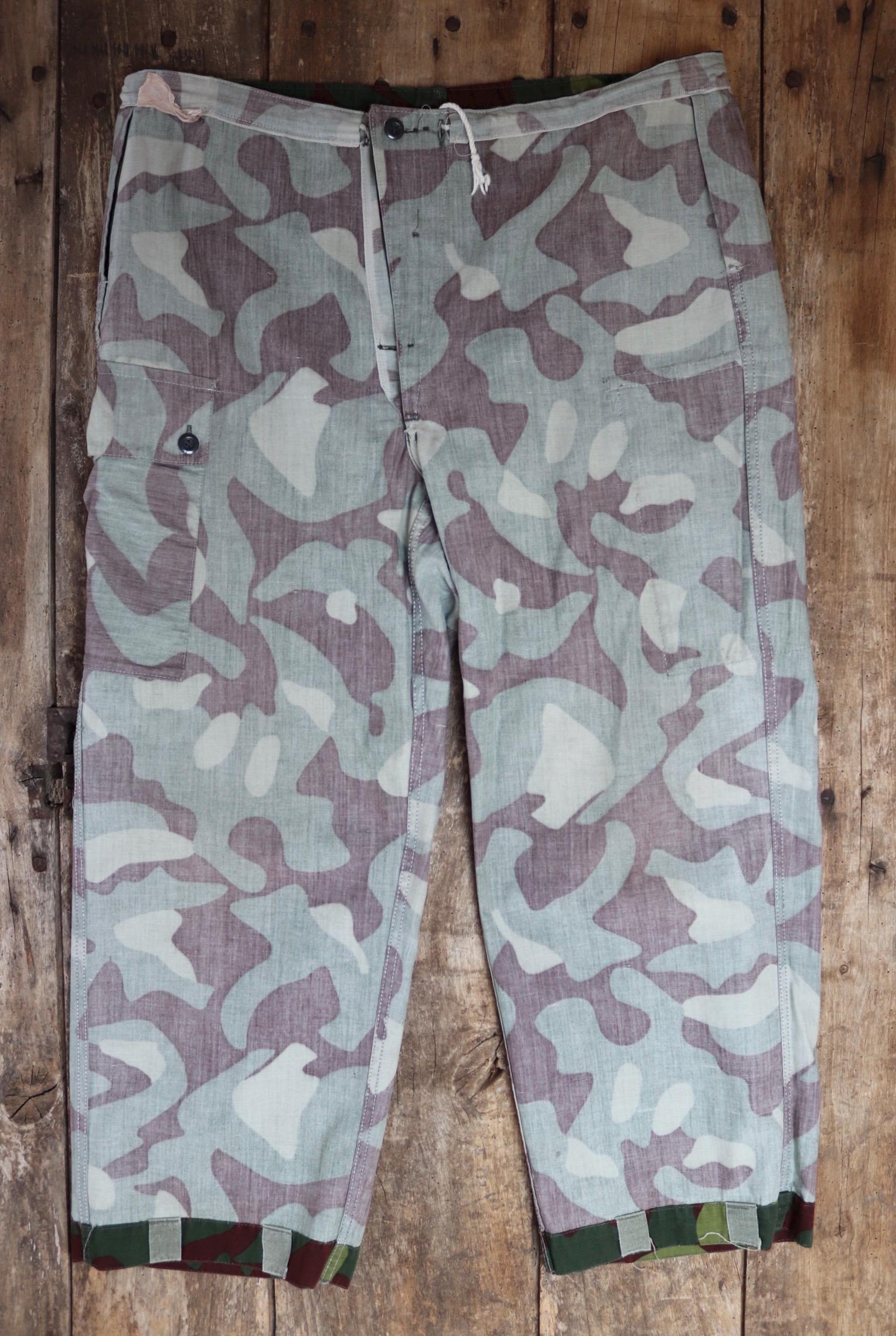 Vintage 1980s Finnish M62 camo trousers - windproof paratrooper pants - 42” x 28”