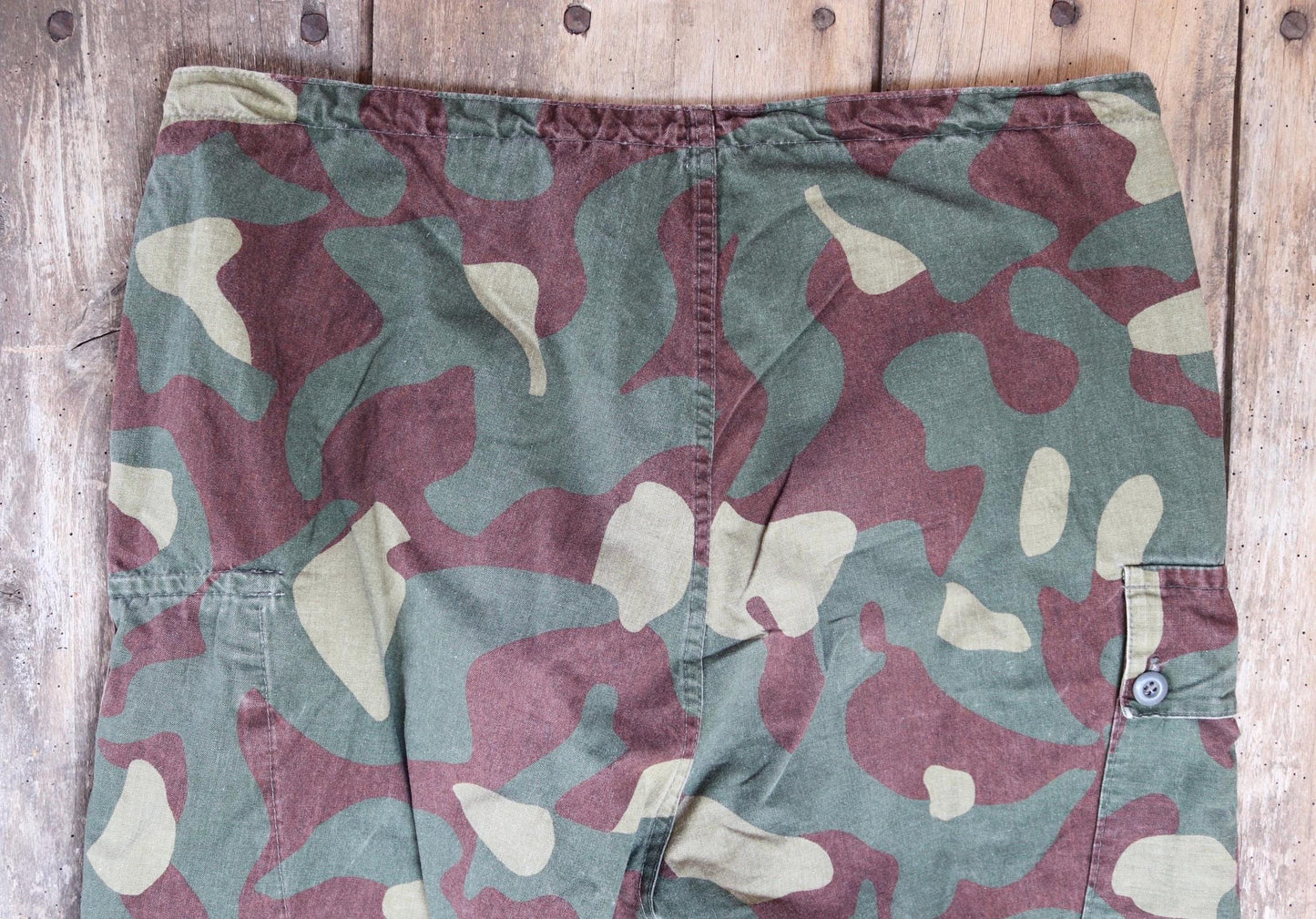 Vintage 1980s Finnish M62 camo trousers - windproof paratrooper pants - 37” x 28”