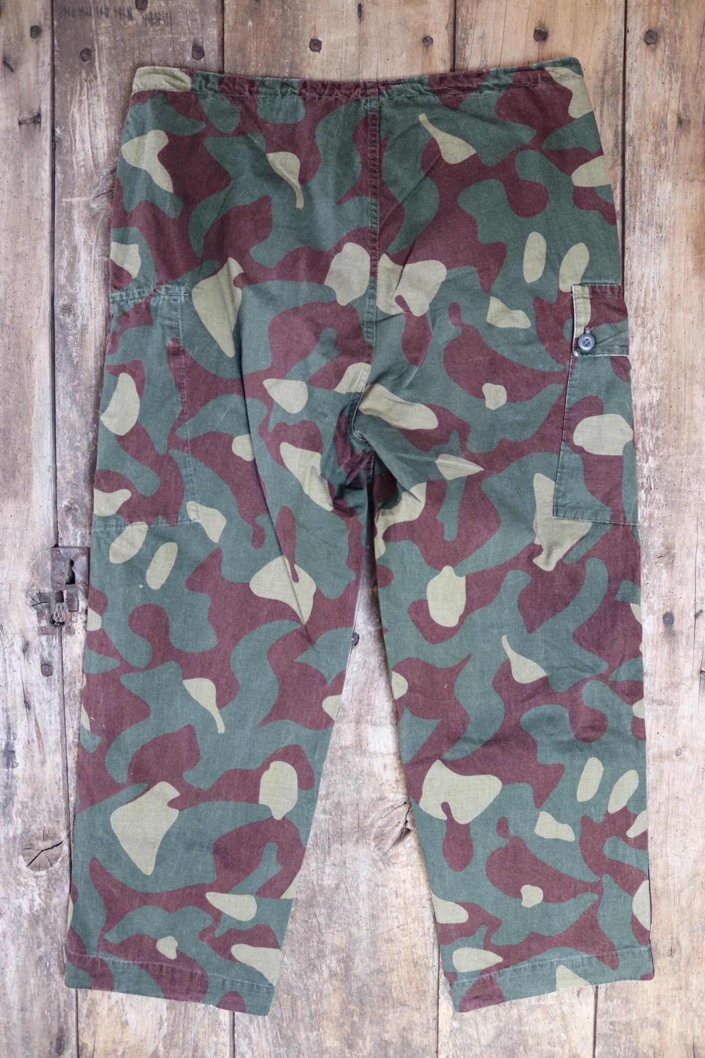 Vintage 1980s Finnish M62 camo trousers - windproof paratrooper pants - 37” x 28”