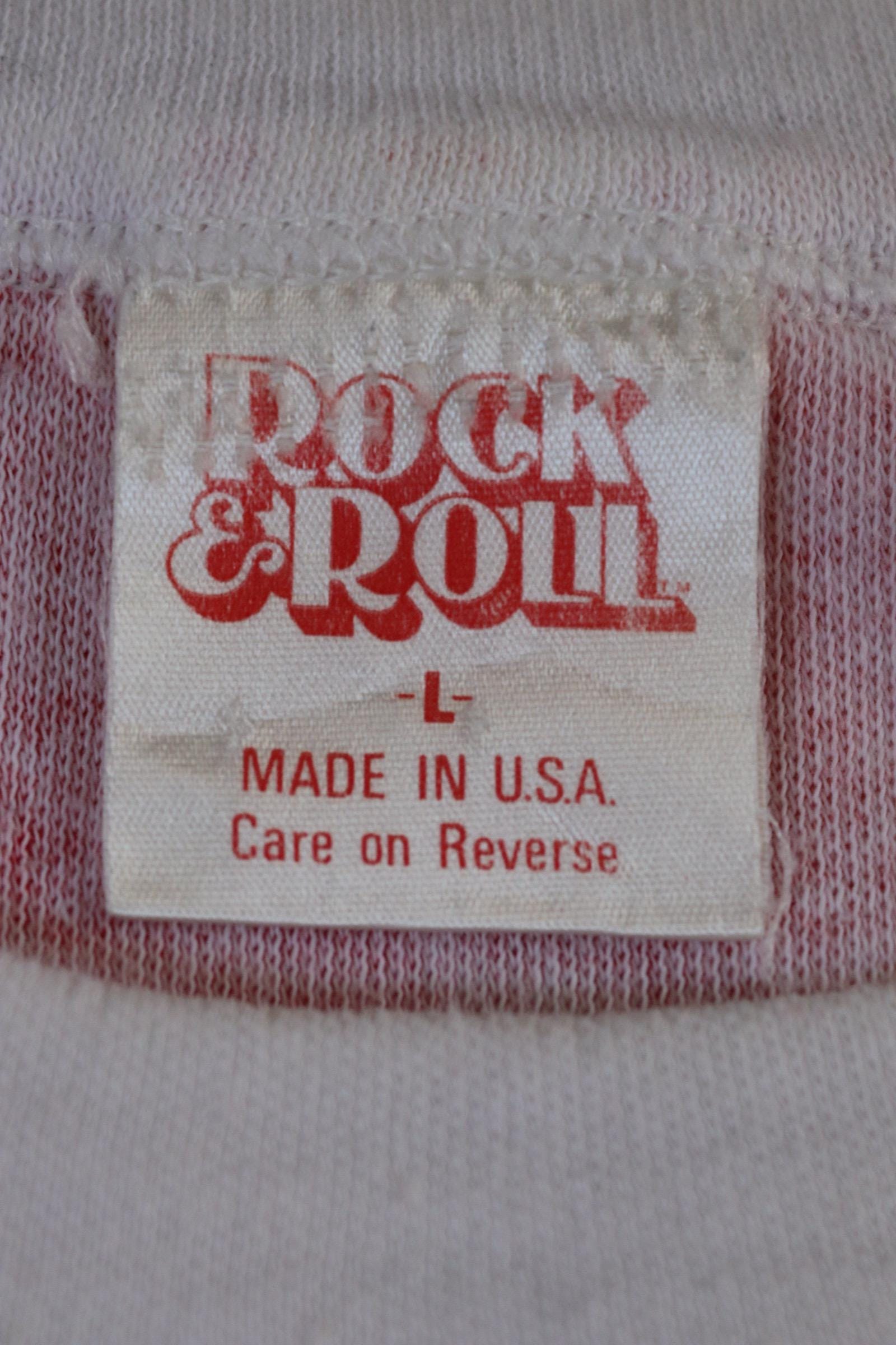 Vintage 1970s Japanese rising sun t shirt - punk vest - single stitch tee - made in USA - 37" chest
