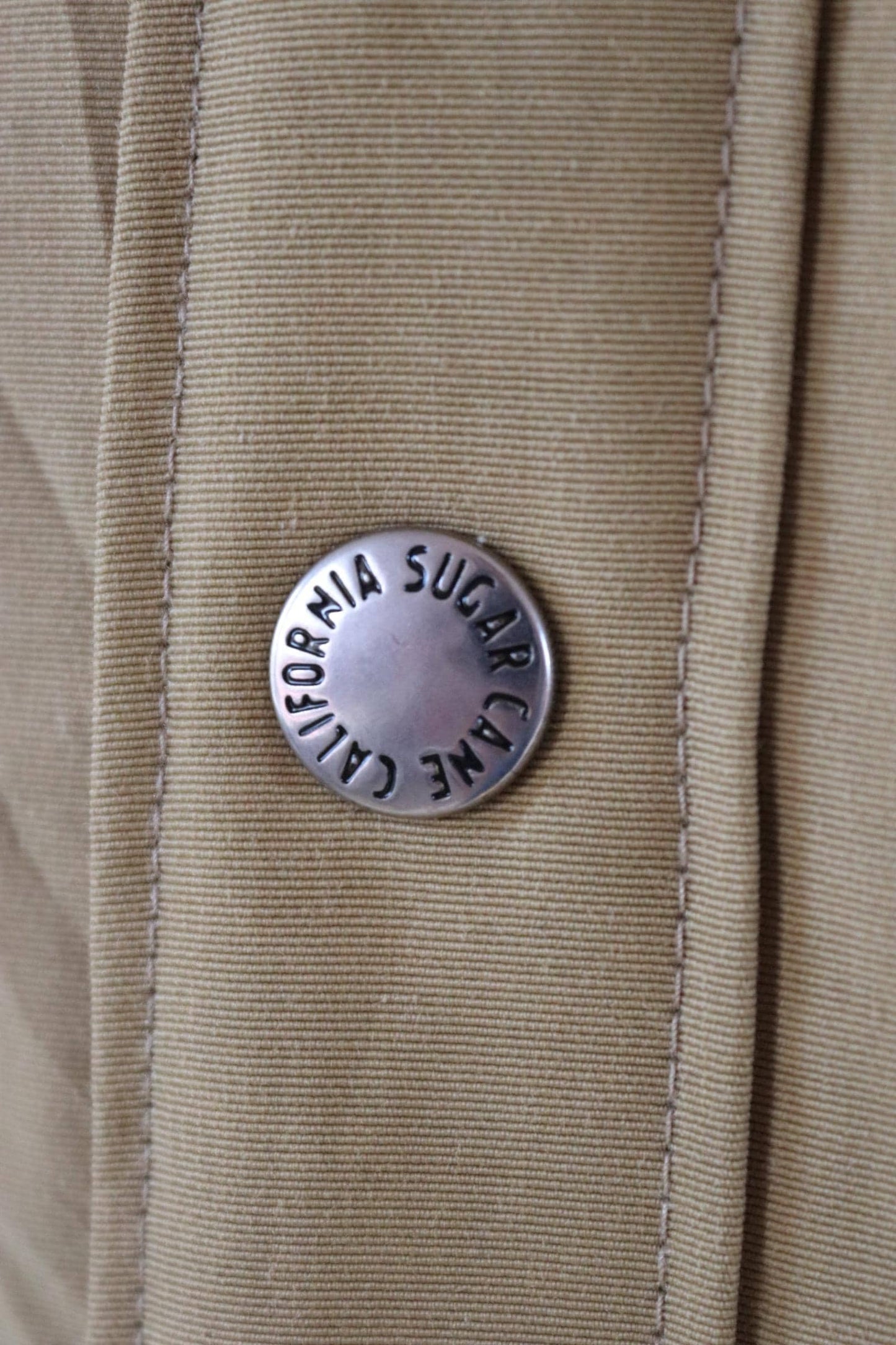 Sugar Cane down jacket - leather yoke - insulated puffer - 40" chest