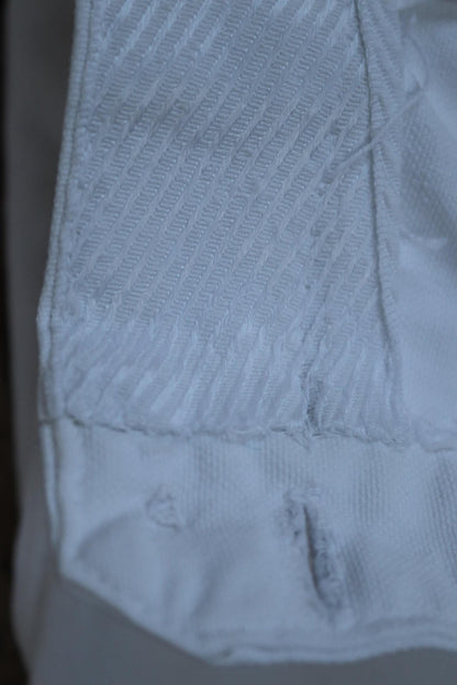 Vintage 1960s French white cotton trousers - military pants - 29" x 28"