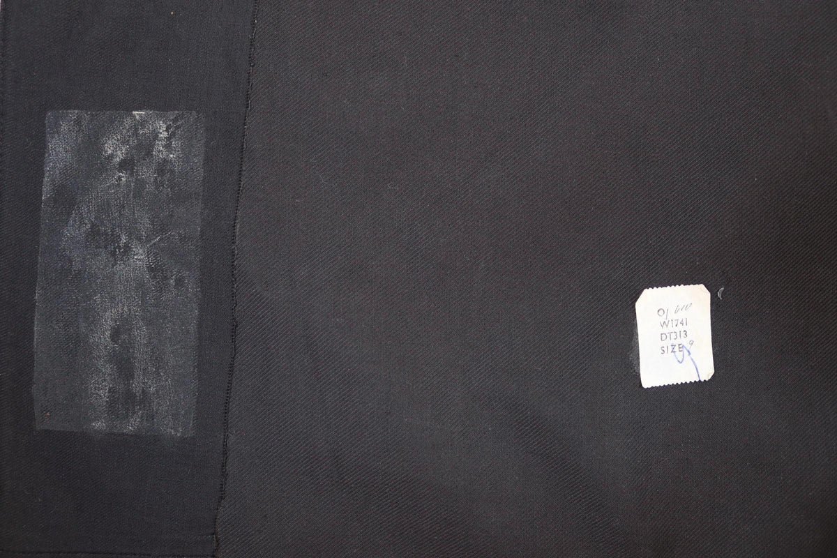 Vintage 1960s railway station masters coat - rubberised canvas - rainproof workwear - 44" chest