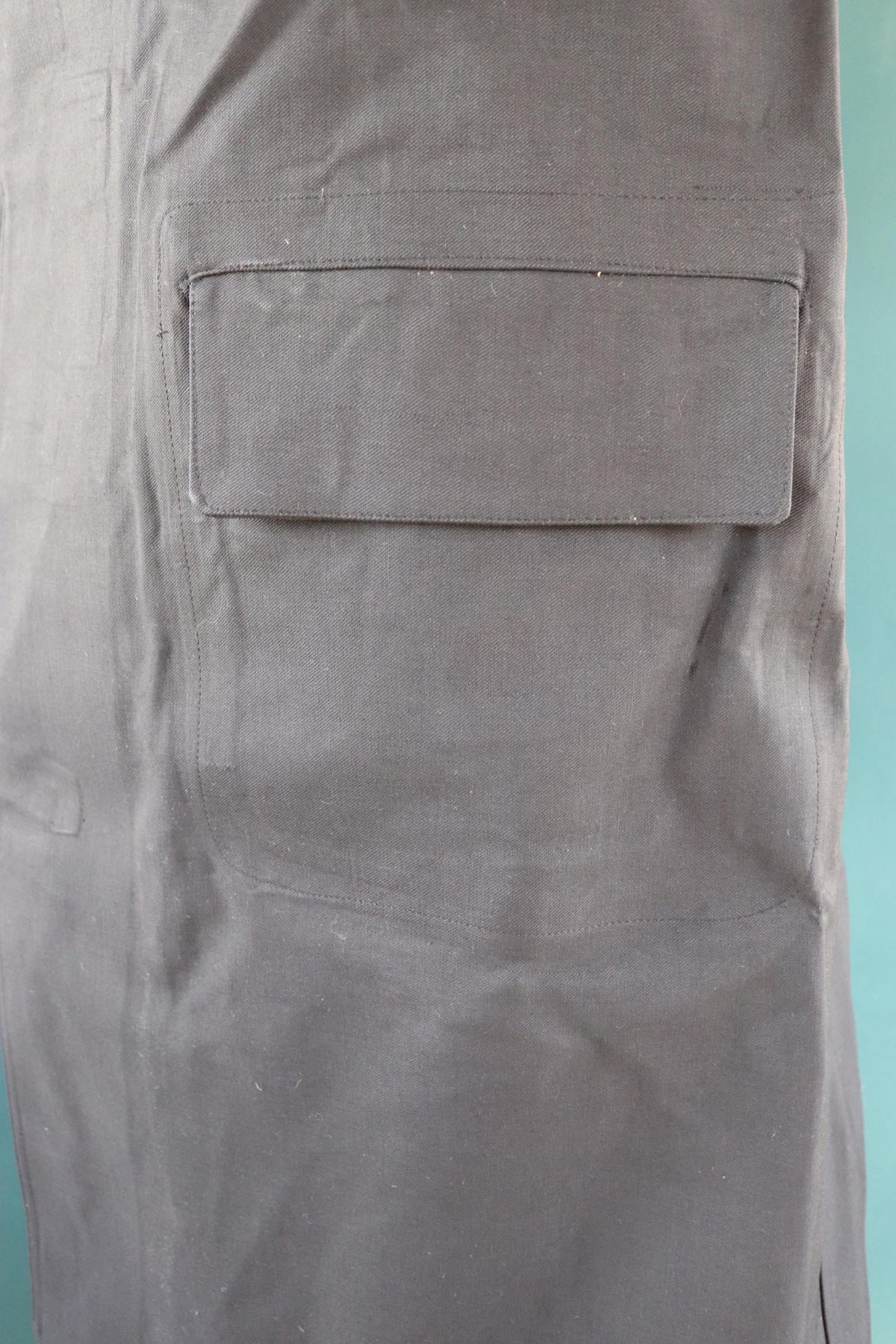 Vintage 1960s railway station masters coat - rubberised canvas - rainproof workwear - 44" chest