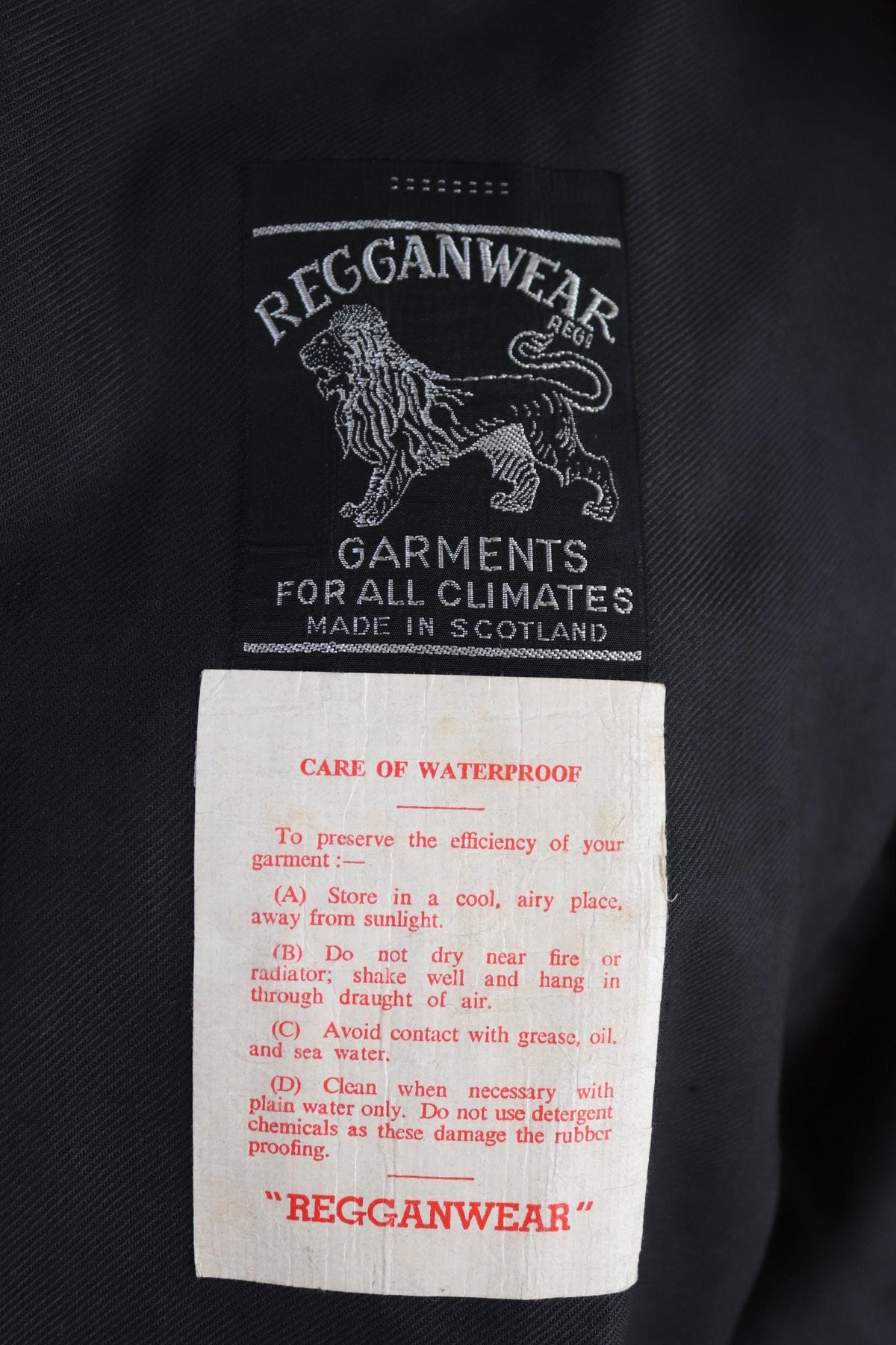 Vintage 1960s railway station masters coat - rubberised canvas - rainproof workwear - 44" chest