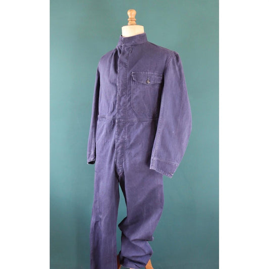 Vintage 1950s British GPO workwear coveralls - boiler suit - chore overalls - 44" chest - 37" x 28"
