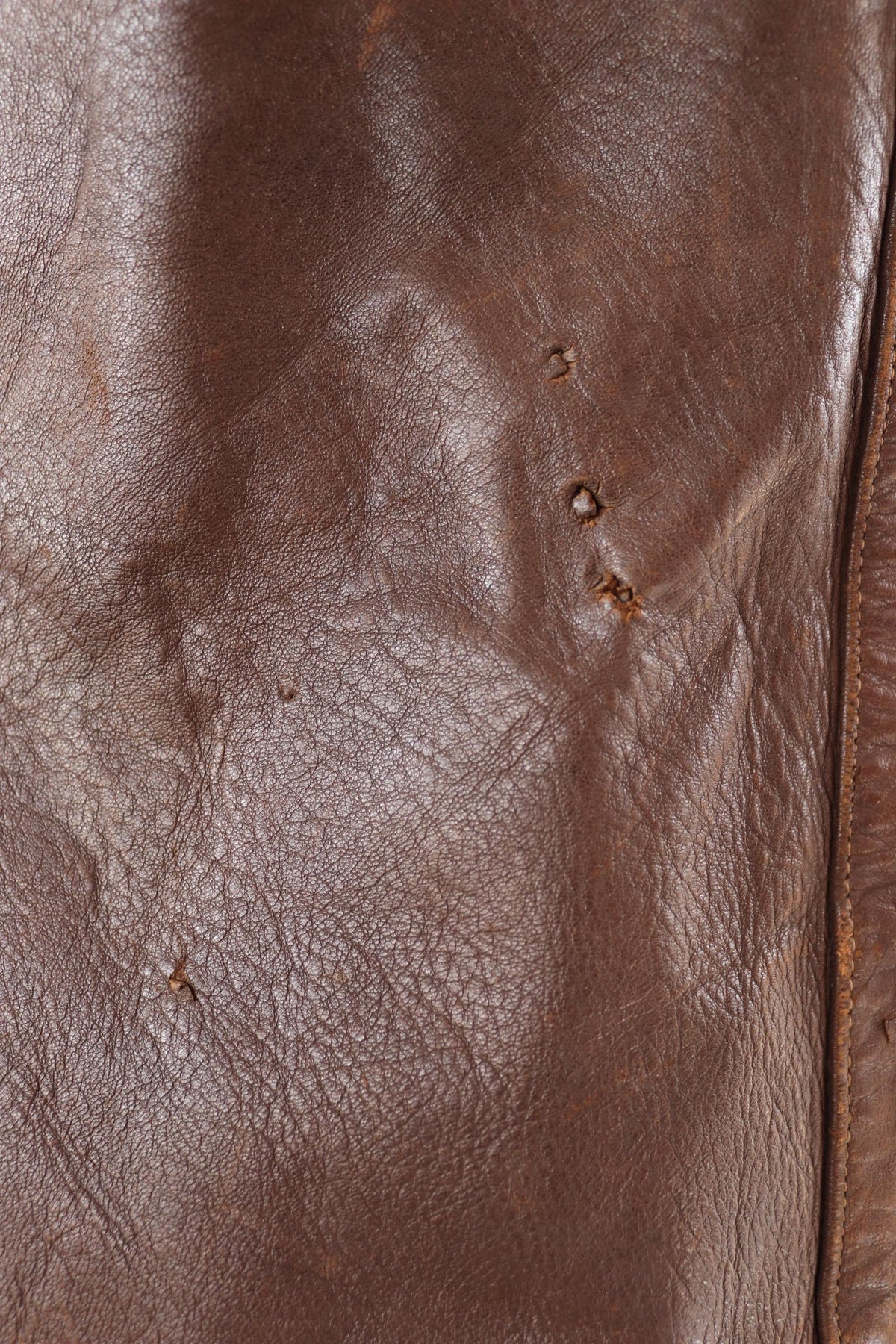 Vintage 1940s ATS horsehide leather jerkin - WW2 battledress vest - British military - land girl - 39" chest