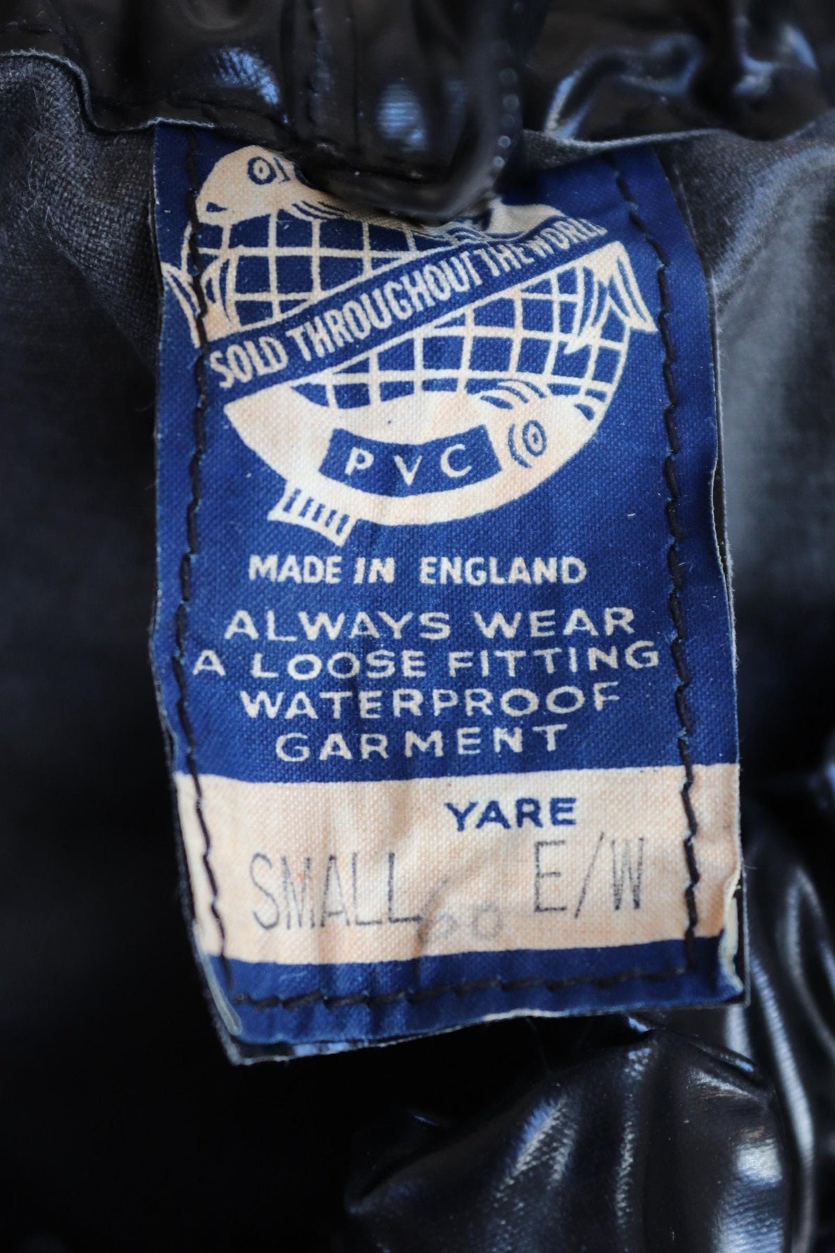 Vintage 1960s Yarmouth Oilskins waterproof trousers - deck overalls - foul weather gear - 26” 32" x 27”