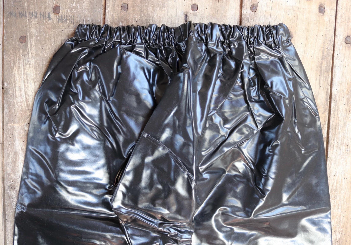 Vintage 1960s Yarmouth Oilskins waterproof trousers - deck overalls - foul weather gear - 30” 40" x 31”