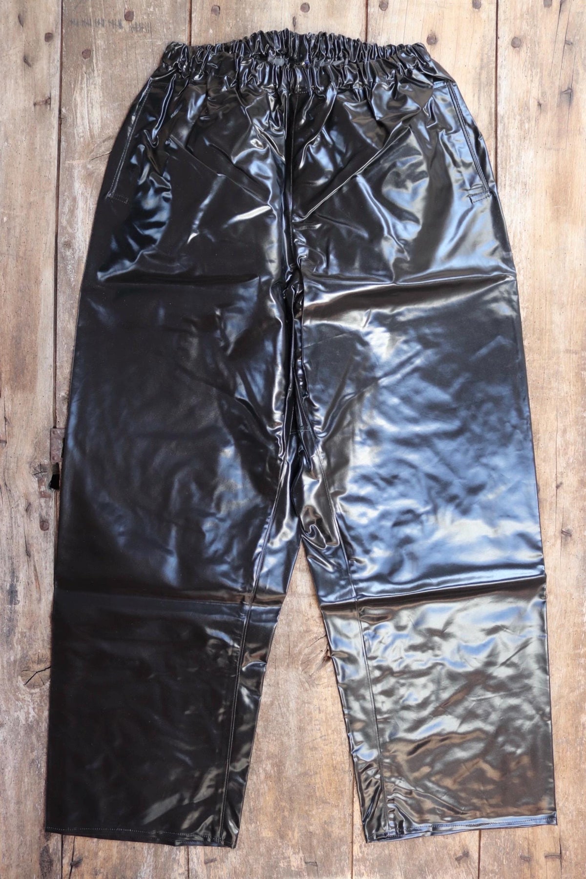 Vintage 1960s Yarmouth Oilskins waterproof trousers - deck overalls - foul weather gear - 30” 40" x 31”