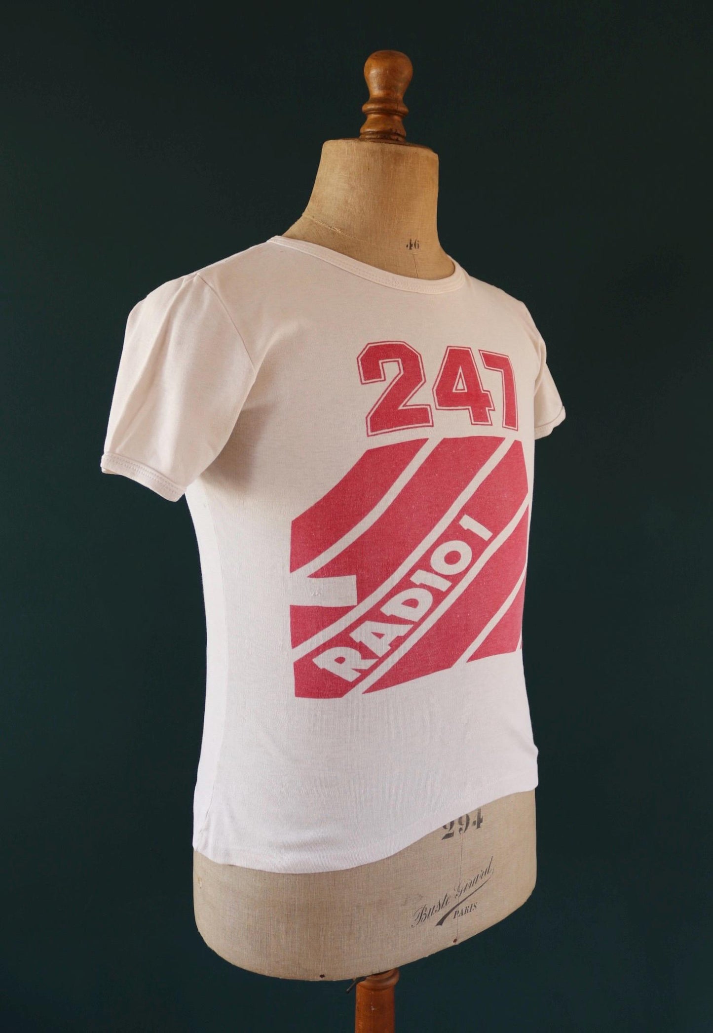 Vintage 1970s BBC Radio 1 t shirt - 247 promotional tee - 36” chest
