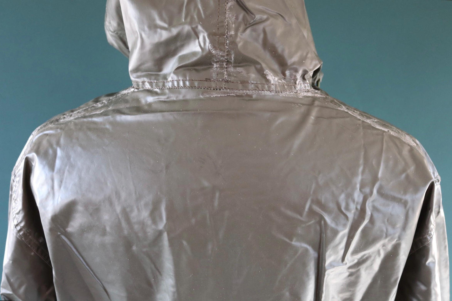Vintage 1980s Italian Navy smock - deck jacket - foul weather anorak - 53" Chest