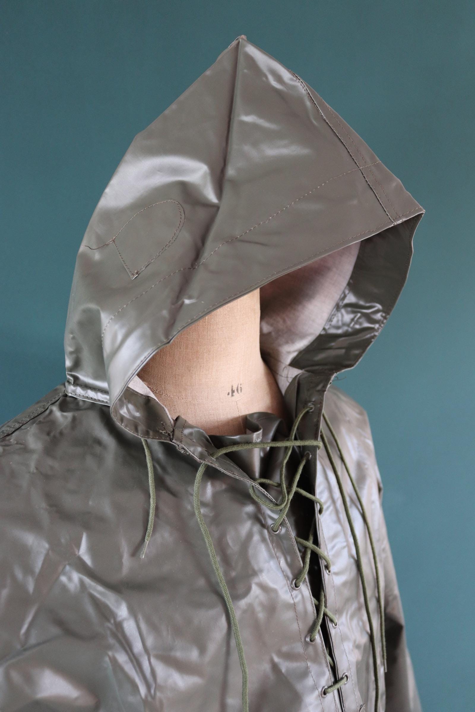 Vintage 1980s Italian Navy smock - deck jacket - foul weather anorak - 49" Chest