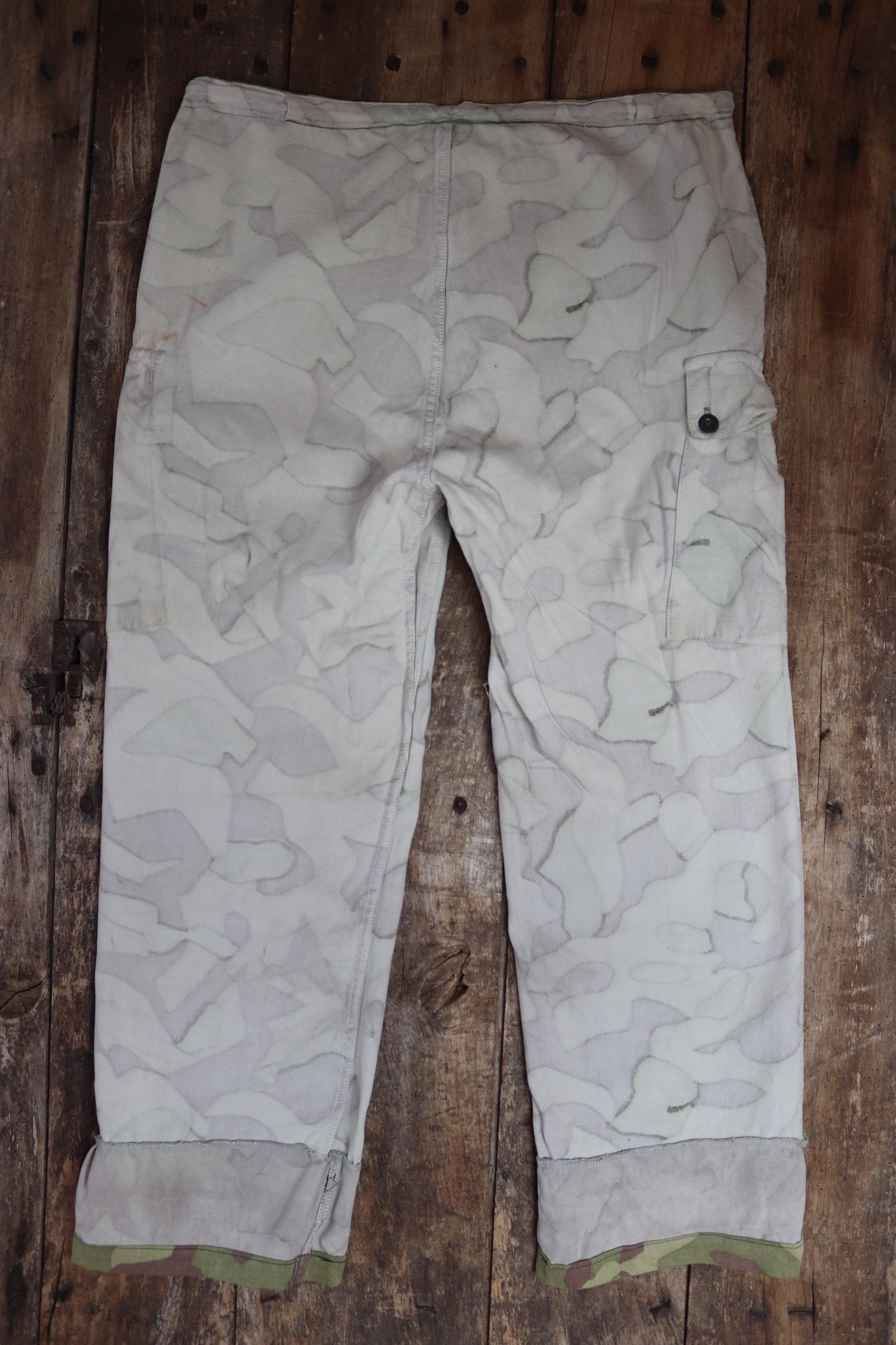 Vintage 1960s Finnish M62 camo trousers - windproof paratrooper pants - 40” x 31”