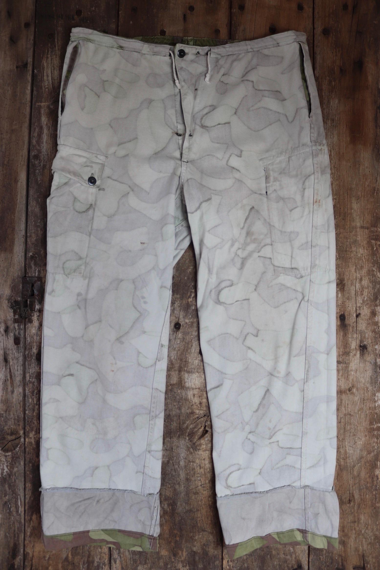 Vintage 1960s Finnish M62 camo trousers - windproof paratrooper pants - 40” x 31”