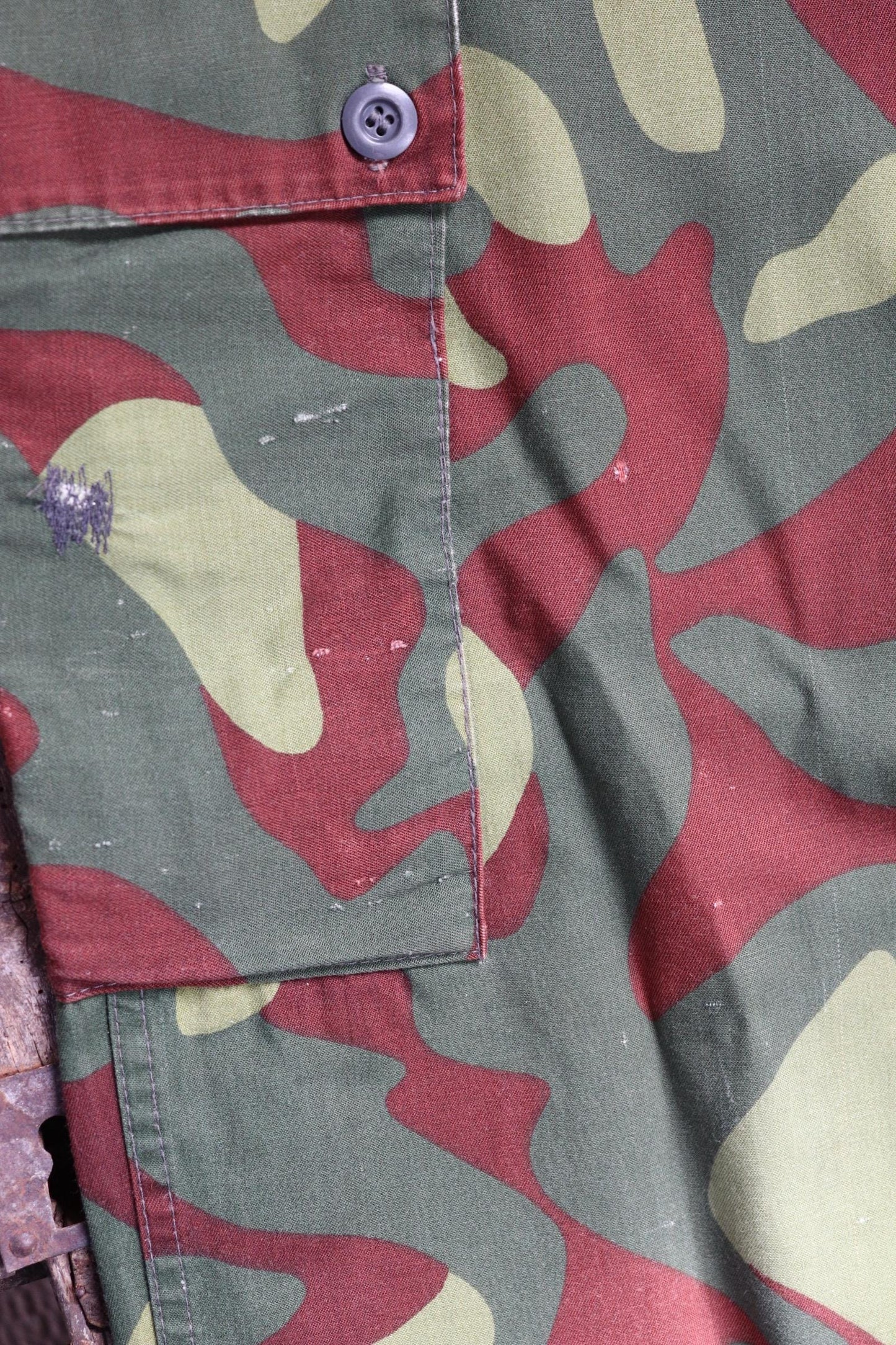 Vintage 1980s Finnish M62 camo trousers - windproof paratrooper pants - 42” x 28”