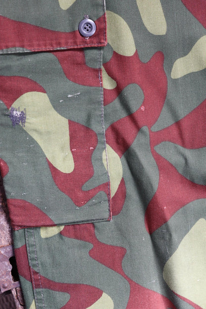 Vintage 1980s Finnish M62 camo trousers - windproof paratrooper pants - 42” x 28”