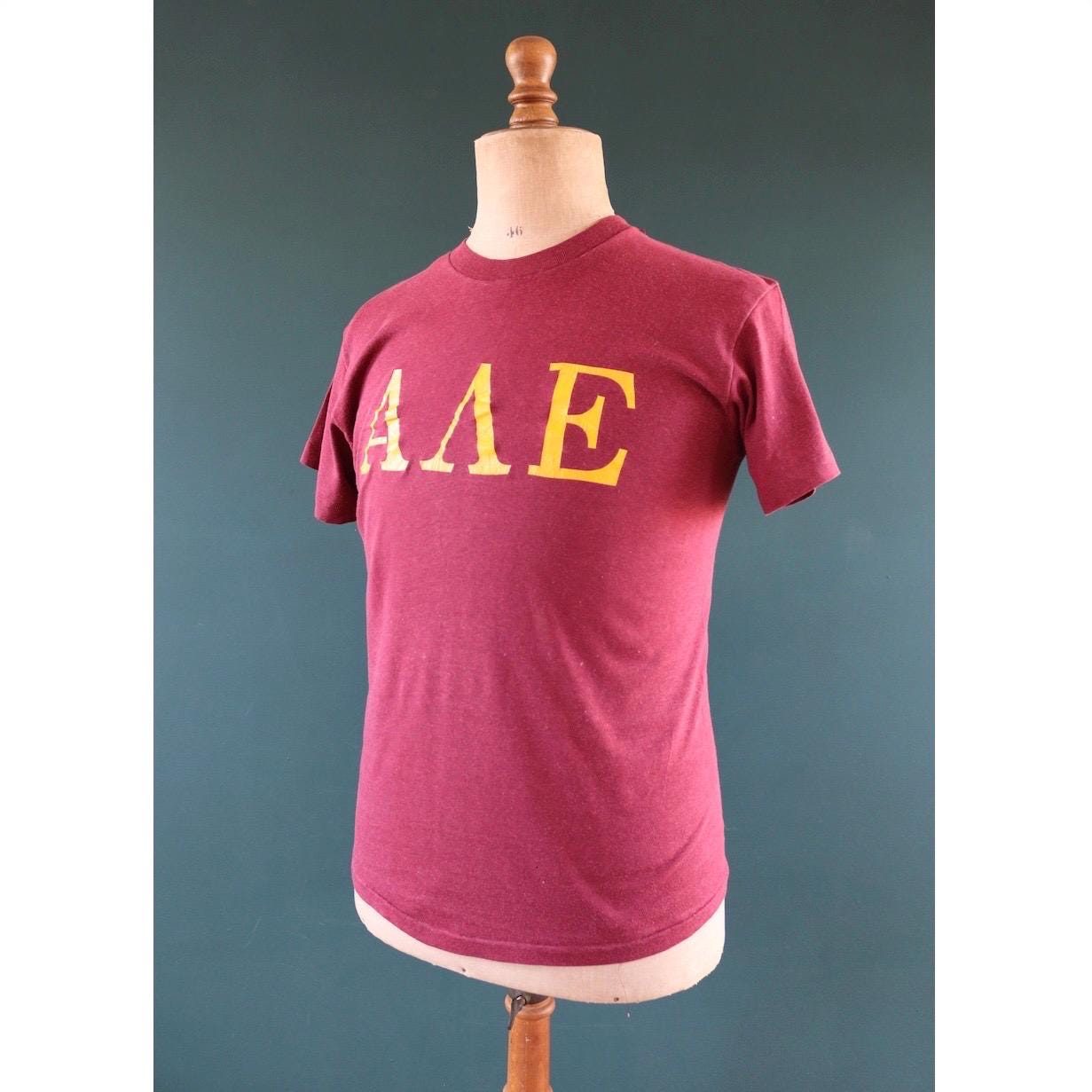 Vintage 1970s Greek letters sorority t shirt - single stitch tee - 38” chest