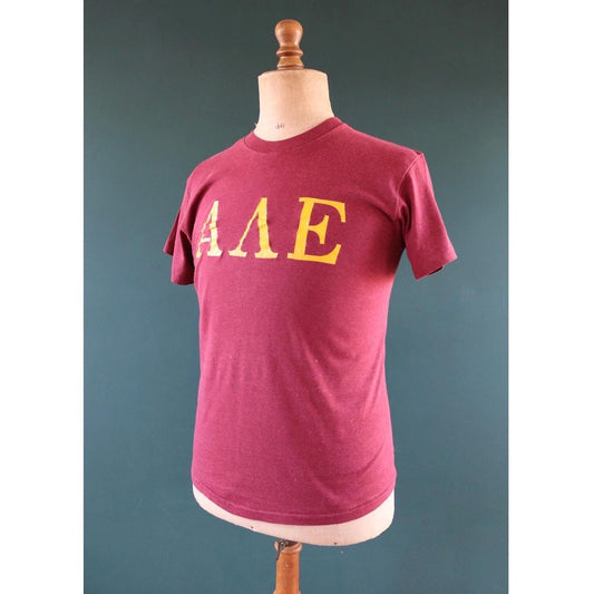 Vintage 1970s Greek letters sorority t shirt - single stitch tee - 38” chest