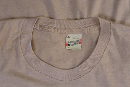 Vintage 1980s graphic t shirt - single stitch tee - made in USA - 37" chest