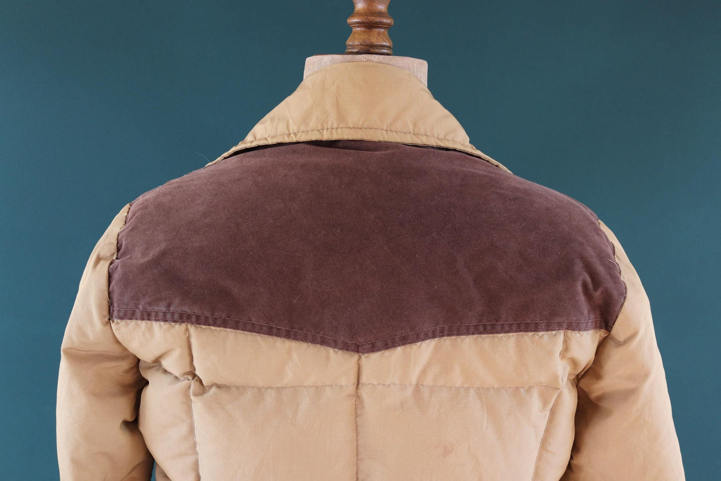 Vintage 1980s goose down jacket - insulated puffer - 38" chest