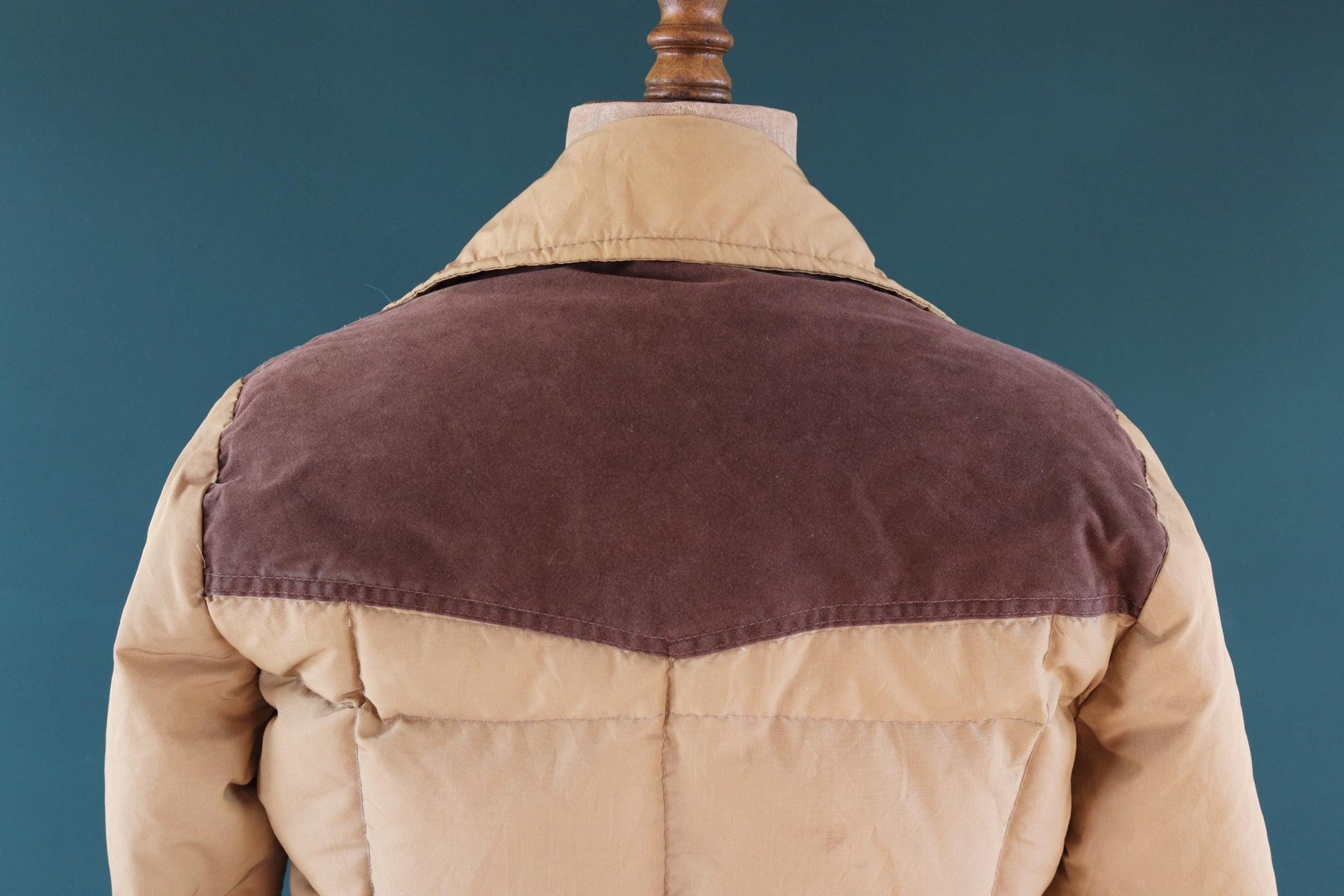 Vintage 1980s goose down jacket - insulated puffer - 38" chest