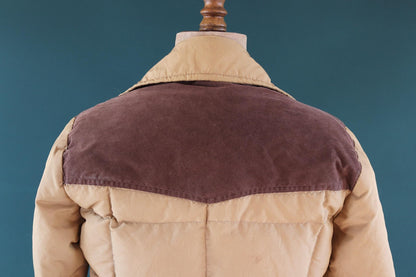 Vintage 1980s goose down jacket - insulated puffer - 38" chest