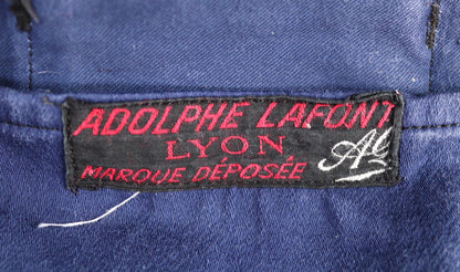 Vintage 1950s French blue moleskin workwear jacket - chore coat - Adolphe Lamont - 43" chest