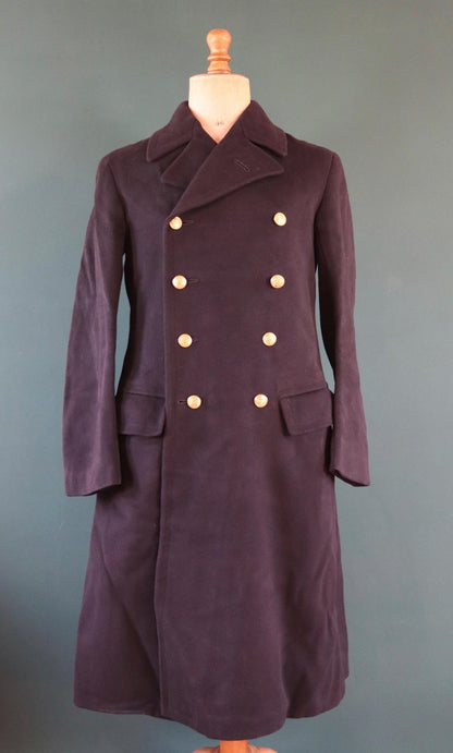 Vintage 1930s Royal Yacht Squadron overcoat - Naval bridge coat - 42" chest