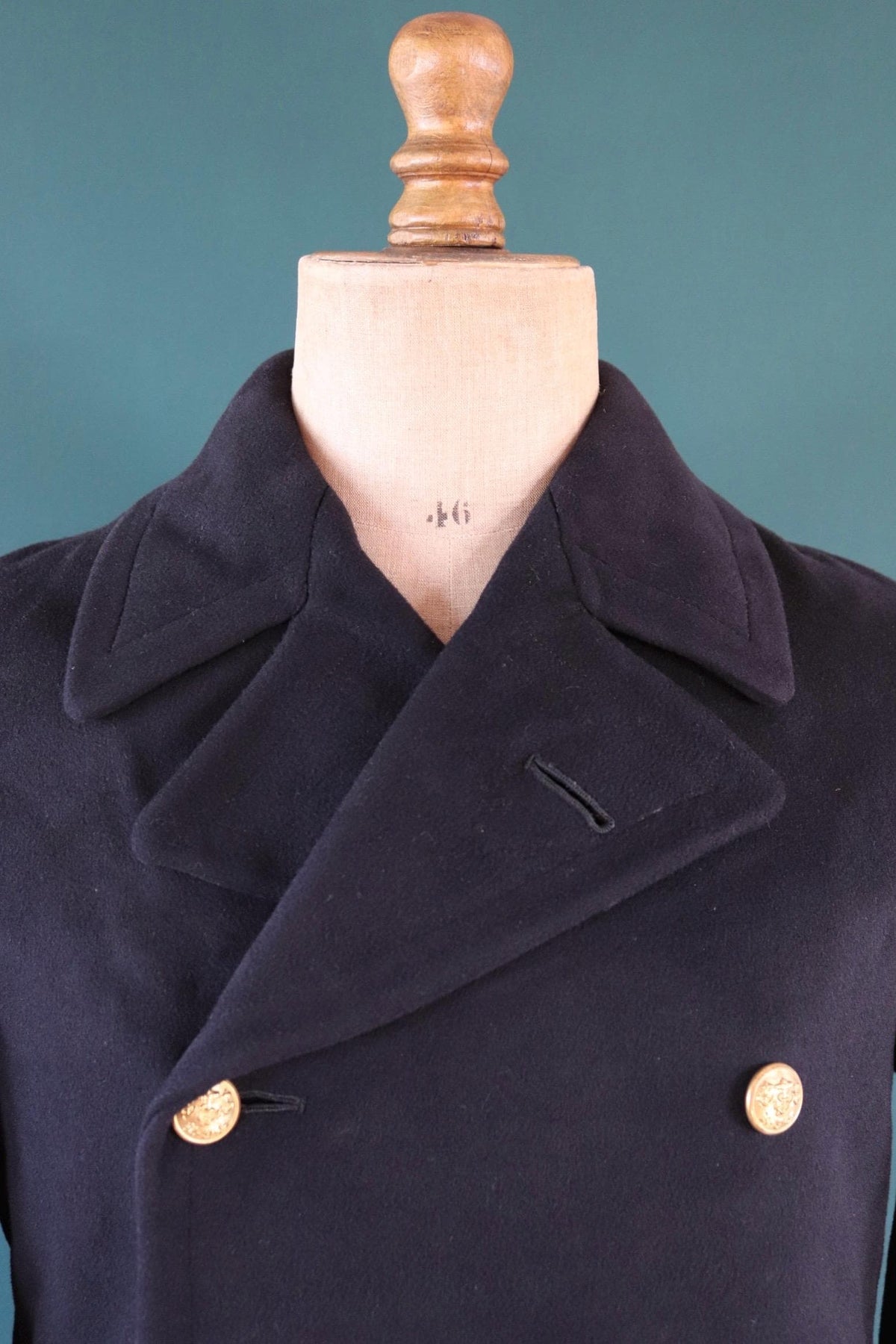 Vintage 1930s Royal Yacht Squadron overcoat - Naval bridge coat - 42" chest