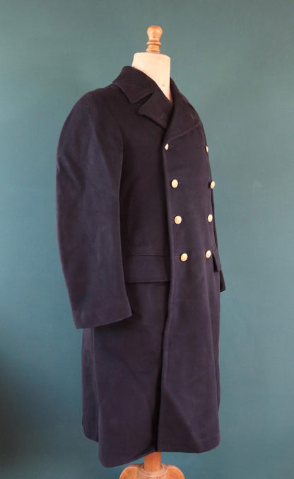 Vintage 1930s Royal Yacht Squadron overcoat - Naval bridge coat - 42" chest