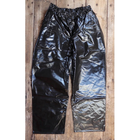 Vintage 1960s Yarmouth Oilskins waterproof trousers - deck overalls - foul weather gear - 28” 36" x 29”
