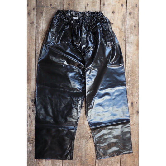 Vintage 1960s Yarmouth Oilskins waterproof trousers - deck overalls - foul weather gear - 26” 32" x 27”