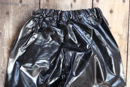 Vintage 1960s Yarmouth Oilskins waterproof trousers - deck overalls - foul weather gear - 26” 32" x 27”