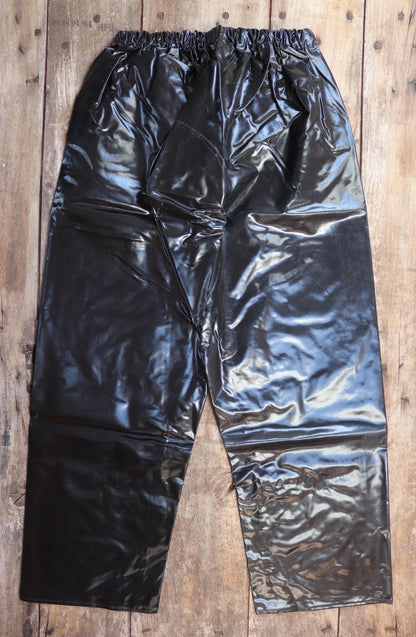 Vintage 1960s Yarmouth Oilskins waterproof trousers - deck overalls - foul weather gear - 30” 40" x 31”