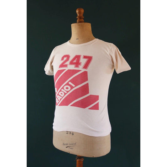Vintage 1970s BBC Radio 1 t shirt - 247 promotional tee - 36” chest