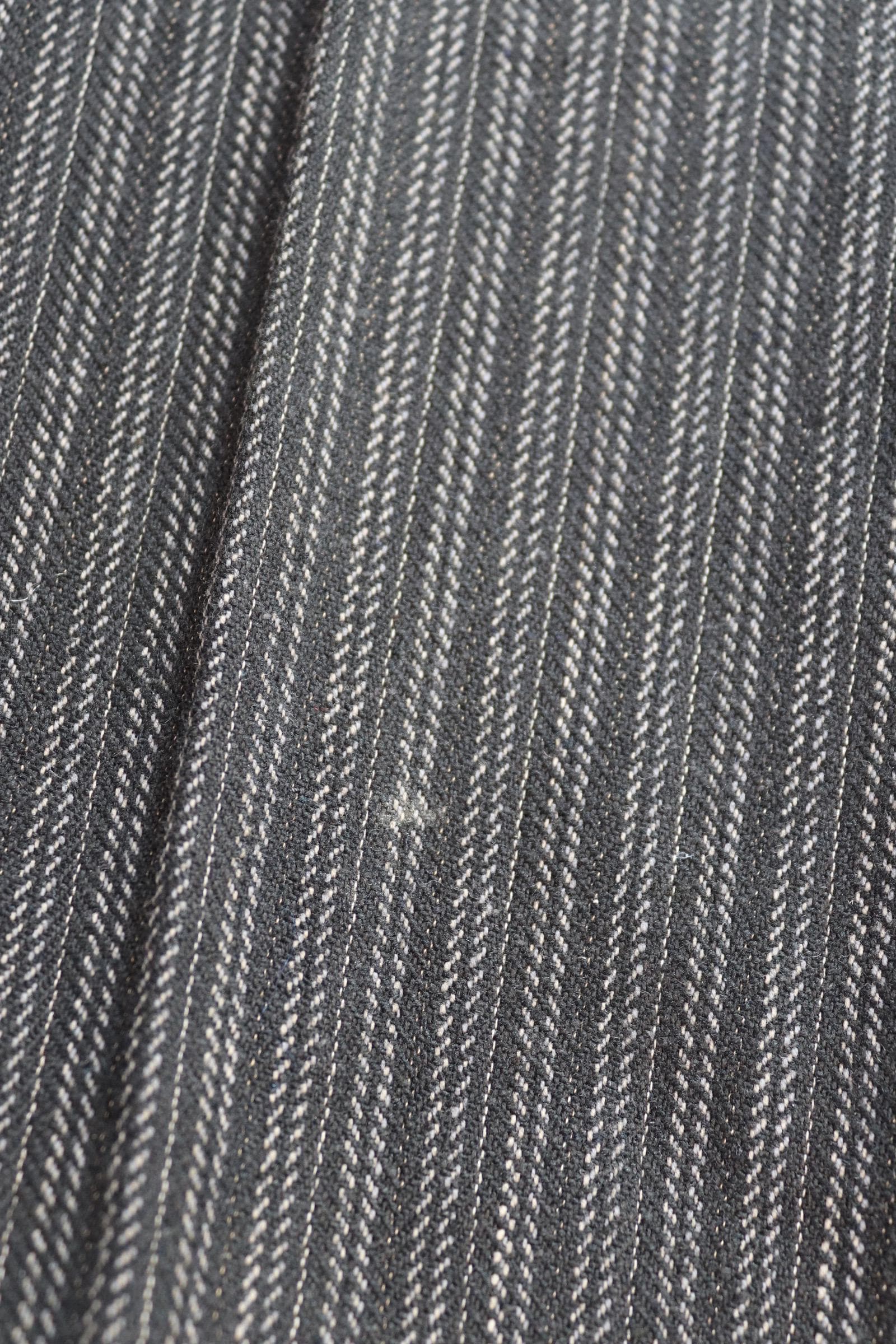Vintage 1960s morning suit trousers - striped suit pants - 36” x 30”