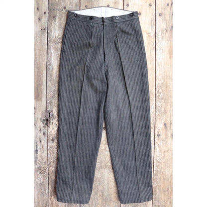 Vintage 1960s morning suit trousers - striped suit pants - 32” x 30”