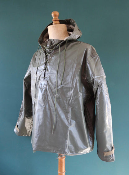 Vintage 1980s Italian Navy smock - deck jacket - foul weather anorak - 53" Chest